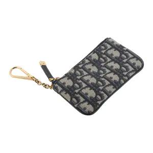 [중고명품]  S2177UTZQ 오블리크 자카드 트레블 지피 키링 파우치 36672K 2