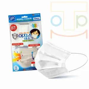 탑몰 일회용 마스크 흰색 L 30개입 귀안아픈일회용마스크