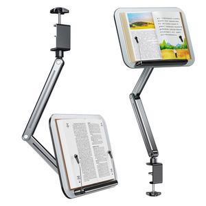 레시피 브래킷 가능한 노트북 책 교과서 스탠드 요리 태블릿 거치대 조절 책상 클램프
