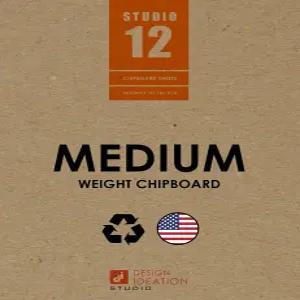 중간 무게의 칠판 시트. 스튜디오 12 브랜드. (8.5인치 x 11인치) .030인치 두께. (10장)