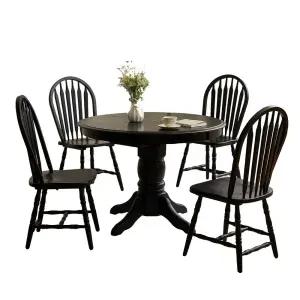 원목 확장식탁 원형 테이블 모던 둥근식탁 접이식