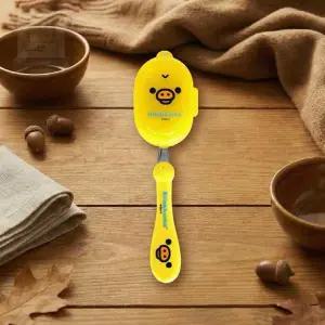 스토어-지유 키이로이토리 캐릭터 스테인리스 아동 스푼 유아용스테인리스스푼