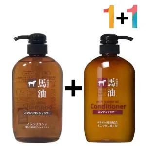 살림모아 마유 샴푸 린스 에코 스칼프 무실리콘 지성 천연 일본