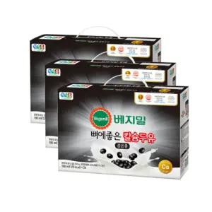 베지밀 뼈에좋은 칼슘 검은콩 두유 190ml 72팩