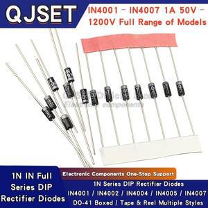 20개 DIP 정류 다이오드 IN4007 1A 1200V 50V DO-41