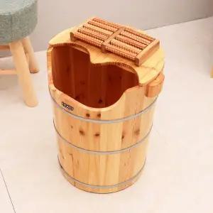 족욕통 히노끼 발찜질 가정용 목욕통 습식 대야 족탕기 건식 키높이 편백나무