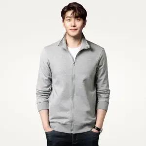 간절기 트레이닝 자켓 하이넥 남성 무지 스 집업 얇은 남자 저지 트랙 탑 봄 가벼운외투 가을