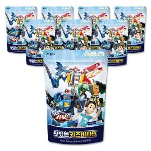 헬로카봇 맛있는 키즈 비타민 어린이 캐릭터 간식 건강기능식품 복숭아맛 40정 8개