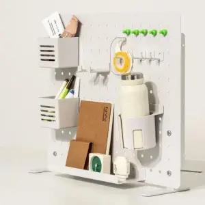 사무용품정리 스탠드타공판 책상 정리 타공판 데스크오거나이저