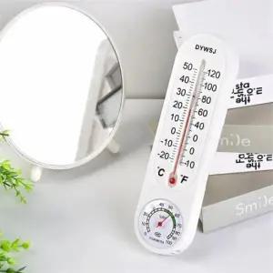 채난계 벽걸이 아날로그 온습도계 1개