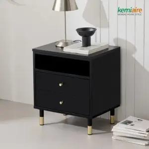 케미에르 스카라 LPM 서랍협탁 (블랙에디션) KFT-302