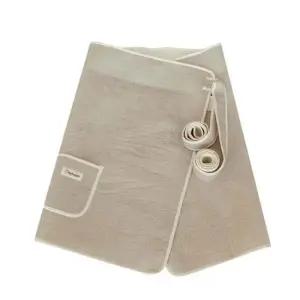 옛날포대기 체크베이지 일자형 사계절 7부 아기 옛날 포대기 1P