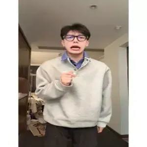 EAMT 회색 가을 투피스 남친 긴팔티셔츠 하프넥 휴가 맨투맨 YJ3