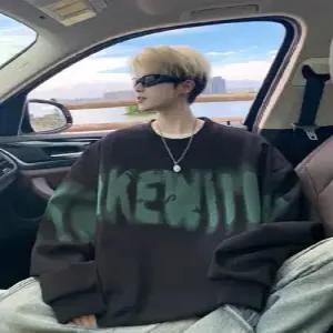 EAMT 남친 커플 맨투맨 봄가을 래글런 긴팔티셔츠 자수 상의 YJ3