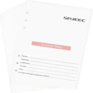 SAYEEC A5 리필 용지 루즈 안감 플래너 정리용 6 홀 링 바인더 저널 노트북 다이어리 삽입물 80장