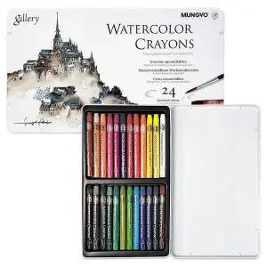 [오너클랜]TBZ 문교 수채화용 물감 크레용 24색