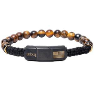 히어로 컴퍼니 타이거 u2019s 브레이슬릿 - 아메리칸 플래그 맨 구슬 팔찌 재향군인과 서비스 도그 또는 쉼터 짝짓기 지원