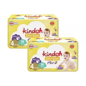 킨도 아기 기저귀 팬티형 오슬림에어 4단계 36매 8팩 MNS