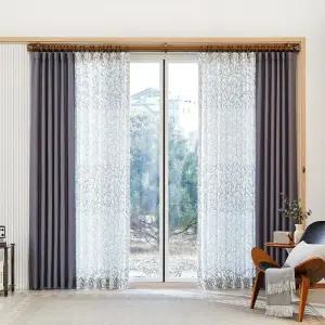 커튼 그레이화이트 520 x (230/240) cm 코스트코 두레샵2602