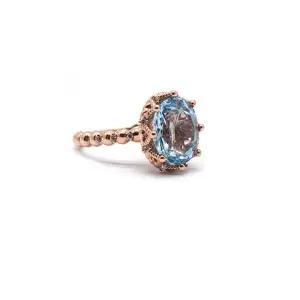 14k 아쿠아 토파즈 반지 OPGDR815