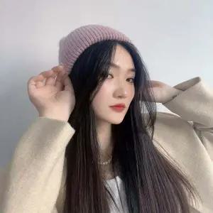 브랜뉴 니트 비니 퍼플 패션비니 비니모자 겨울모자