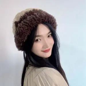 포근포근 플리스 비니 브라운 털모자 겨울모자 겨울비