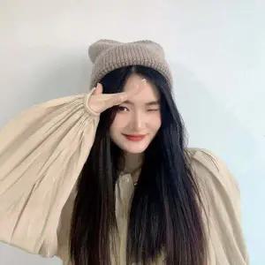 쫑긋 니트 비니 코코아 겨울모자 니트모자 비니모자