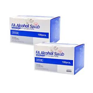 FA 알콜스왑 1매포장 100매입 개별포장 알콜솜 소독솜 살균소독 2개