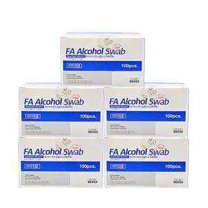 FA 알콜스왑 1매포장 100매입 개별포장 알콜솜 소독솜 살균소독 5개