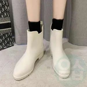 [라일리] Rly 숏 레인부츠 여자장화 비오는날신발