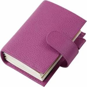 모터머 동반 여행자 노트북 커버 - 뒷주머니가 있는 업그레이드된 디자인(여권 크기 단단한 페블-푸치아