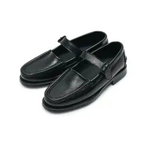 헤레우 여성 블랑커 크링클 글로시 블랙 WFA22BLSH004