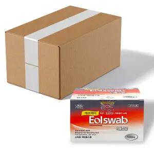 FA 이올스왑 1매포장 100매입 X 60개 개별포장 알콜솜 소독솜 살균소독