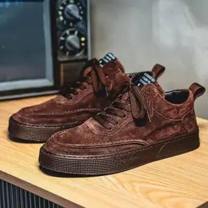 [옷자락]남자 사계절 빈티지 스웨이드 로우탑 스니커즈