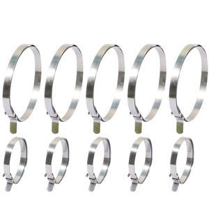 2/10/12/24개 CV 부트 클립 키트 조절  스테인리스 스틸 액슬 커플링 샤프트 가이드 클램프 범용 자동차 AT