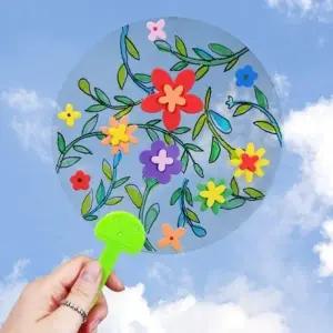 DIY 나만의 투명 부채 만들기 재료 키트 5인용