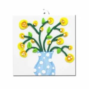 클레이 꽃 화병 액자 5인 만들기 교구 재료