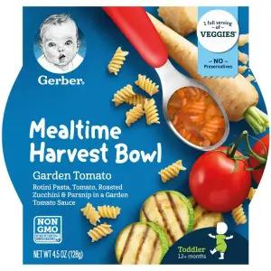 거버 퓨레 생후 12개월+ 밀타임 하베스트 볼 가든 토마토 128g Mealtime Harvest Bowl
