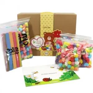 뚝딱 이지콘 물로 붙이는 종합선물세트 작품 만들기 유아 어린이집 교구 재료