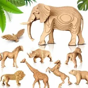 뚝딱 콘타모 사파리 동물 시리즈 만들기 유아 어린이집 교구 재료