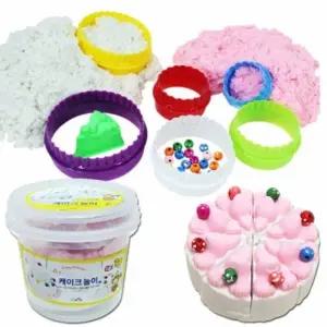 뚝딱 루미샌드 모래놀이 1.5L 케이크놀이 만들기 교구 재료