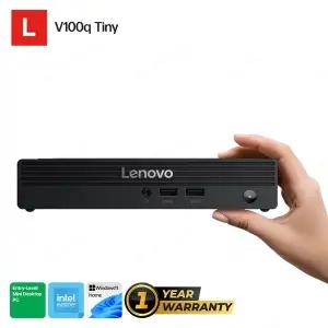 [레노버]V100q N100 윈도우11홈(8G/128GB/13GGS02C00-H) 엔트리 미니PC 팬리스 무소음 키오스크 샤이니지