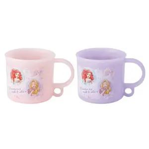 (2P세트) 프린세스25 고리 핸들컵/캐릭터/양치컵/가벼운컵/케릭터/귀여운/머그/다용도컵/물컵/손잡이컵