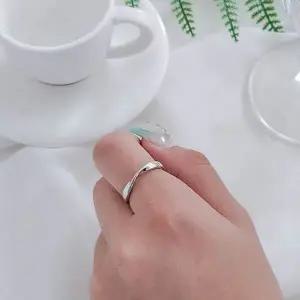 [셀러에이드]유광 은 반지 실버 링 있는 메탈 주얼리 남녀 공용