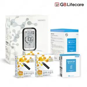 글루코옵트 혈당측정기 혈당계+시험지150매+침110+솜100