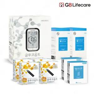 글루코옵트 혈당측정기 혈당계+시험지200매+침210+솜200