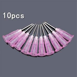 스테인레스 스틸 디스펜싱 바늘 팁 접착제 주사바늘 범용 무딘 충전 잉크 용접  10 개 0.9mm