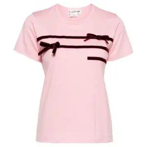 [롯데백화점]꼼데가르송 벨벳 리본 티셔츠 NN T008 051 2