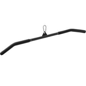 풀리 케이블 기계용 SERTT 39.37인치 LAT 풀다운 바 부착, 고무 손잡이가 있는 컬 트리셉 프레스 다운 바, 헬스장용 LAT 풀다운 바 액세서리, 근력 운동, 근력 강화