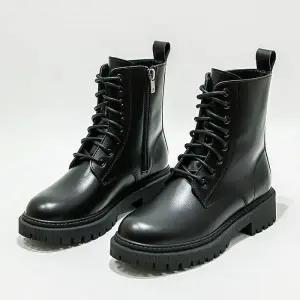 [라일리] Rly 여자 베이직 신발 레이스업 워커 슈즈